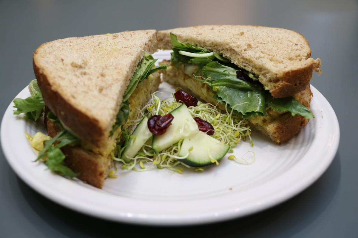 Curried Chicken Salad sandwich