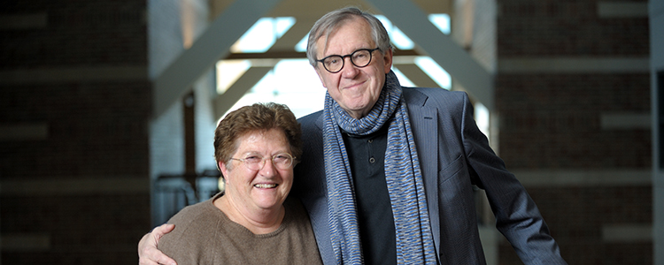 NVIDIA has announced a $250,000 gift to the Klaus Schulten Memorial Fund. Zan Luthey-Schulten and her late husband, Klaus Schulten, are shown. Schulten led the Theoretical and Computational Biophysics Group, which was founded in 1989, the year the Beckman Institute opened. Luthey-Schulten, a professor of chemistry, also often collaborated on research with her husband.