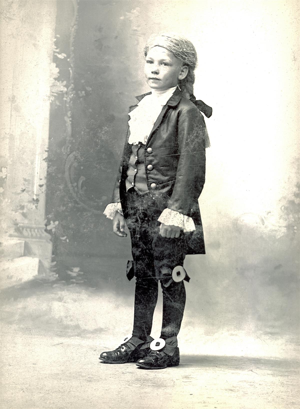 A portrait of Arnold Beckman as a child.