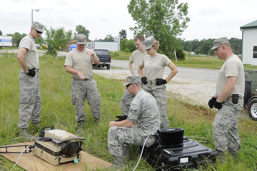 Pummill with Air National Guard Unit