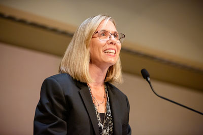  Nancy Sottos, a professor of materials science and engineering