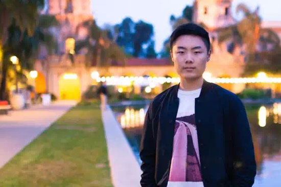 An outdoor photo of grad student Yuxuan Richard Xie.