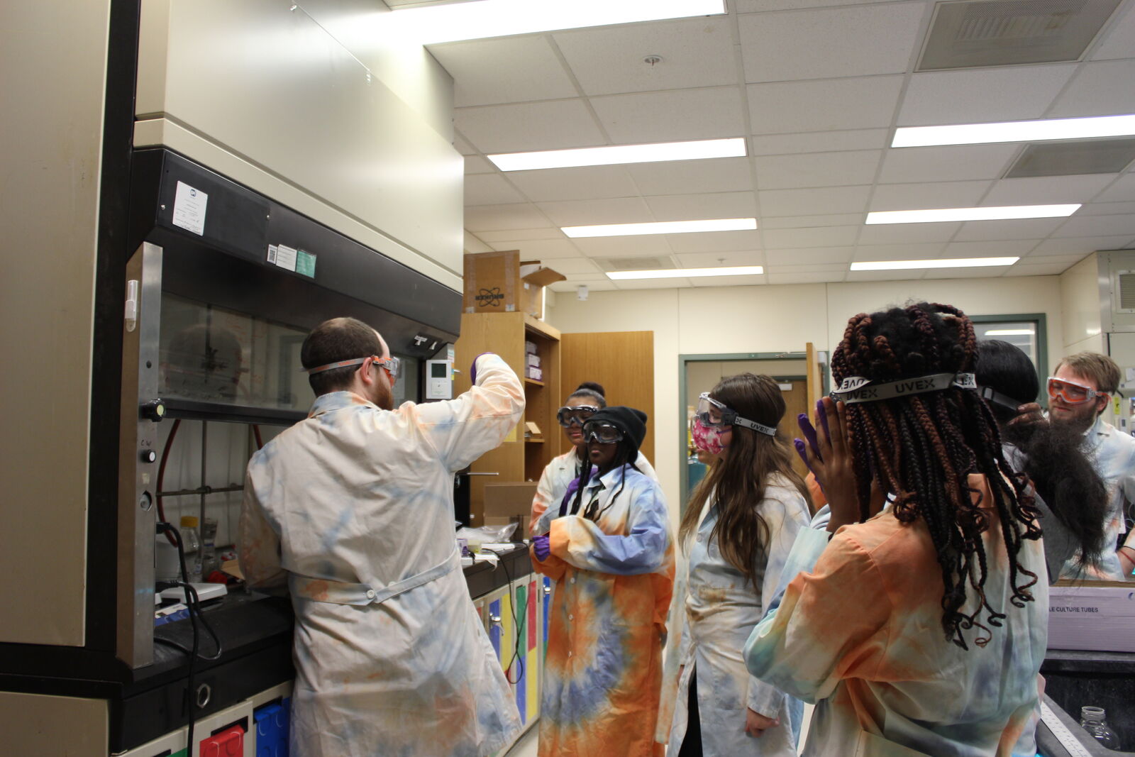 Students in Molecule Maker Lab