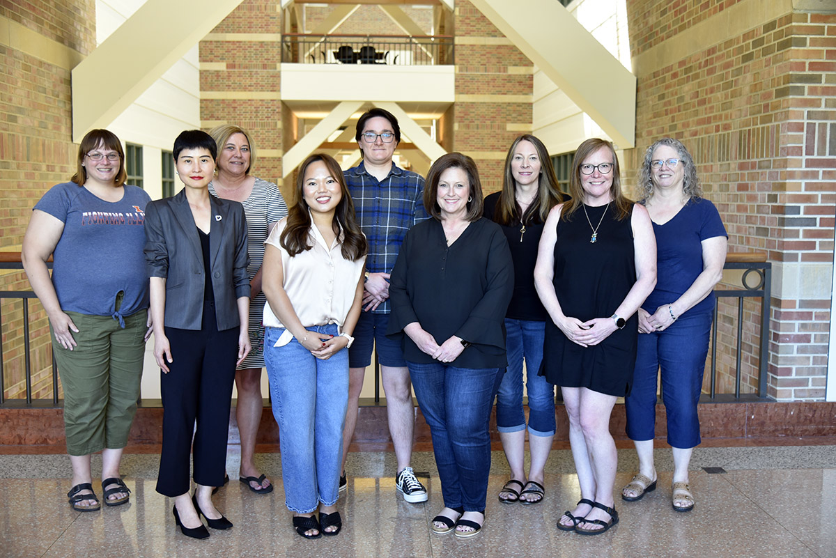 Business office staff members