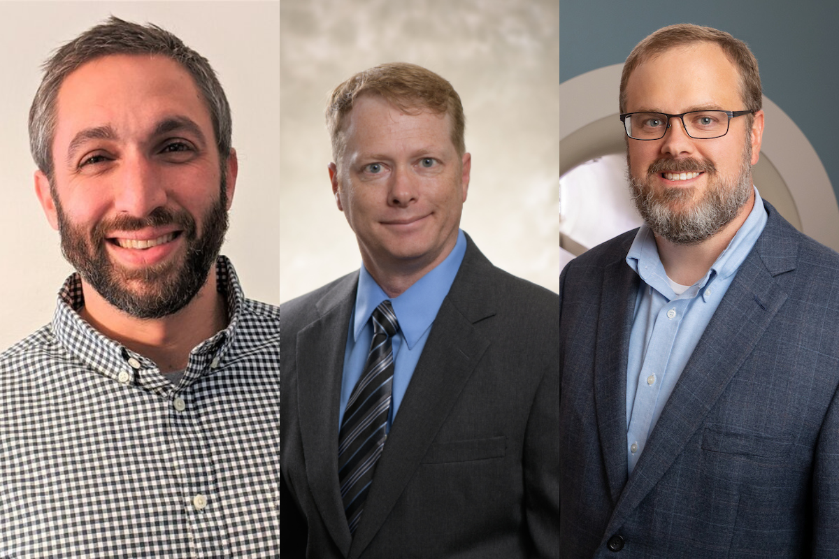 Side-by-side headshots of Benjamin Auerbach, Howard Gritton and Brad Sutton.